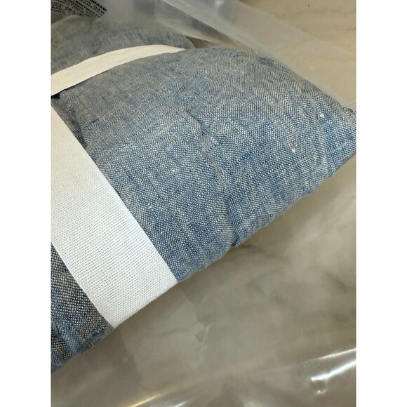 Pottery Barn Belgian Flax Linen Hand-Stitched Quilted Standard‎ Sham Set Of 2 - Picture 9 of 9